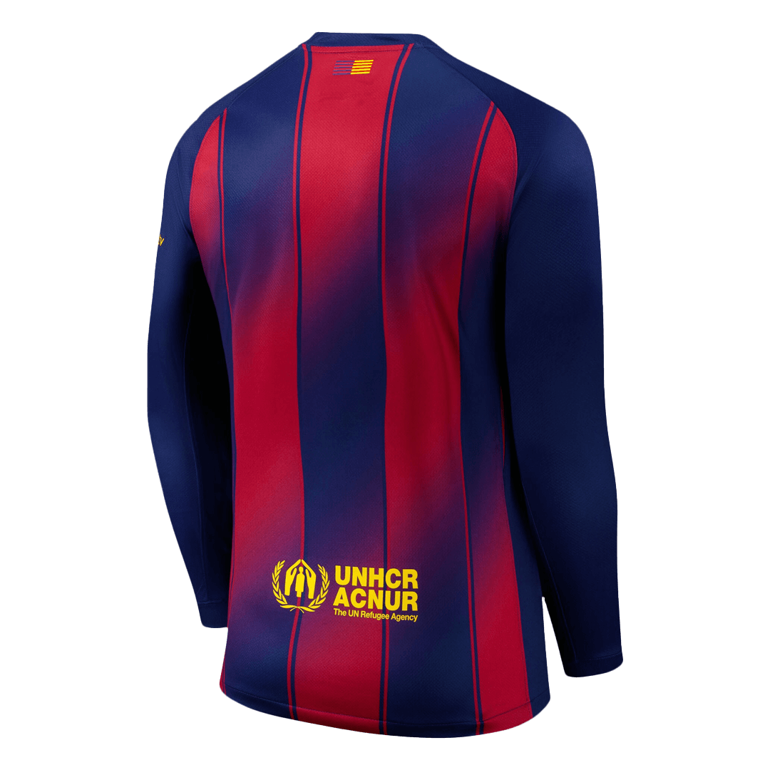 Barcelone Domicile Maillot Manches Longues 2025/26 Rouge et Bleu