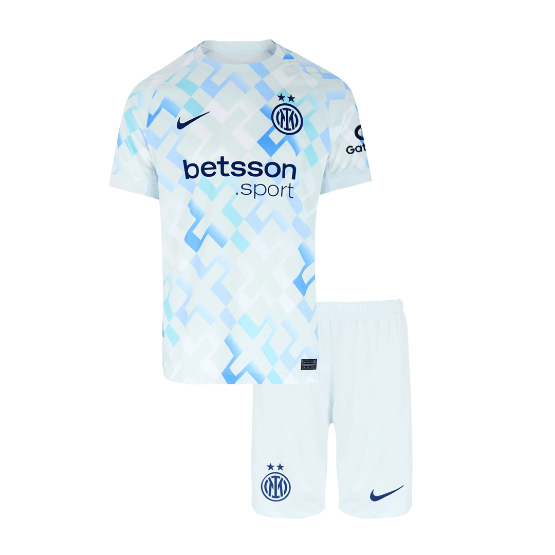 Inter Milan Extérieur Maillot Kit 2025/26 Enfant Blanc