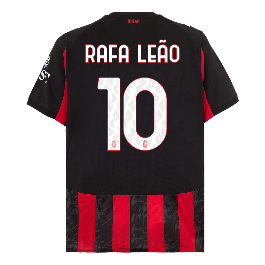 RAFA LEÃO #10 Milan AC Domicile Maillot 2025/26 Grande Taille