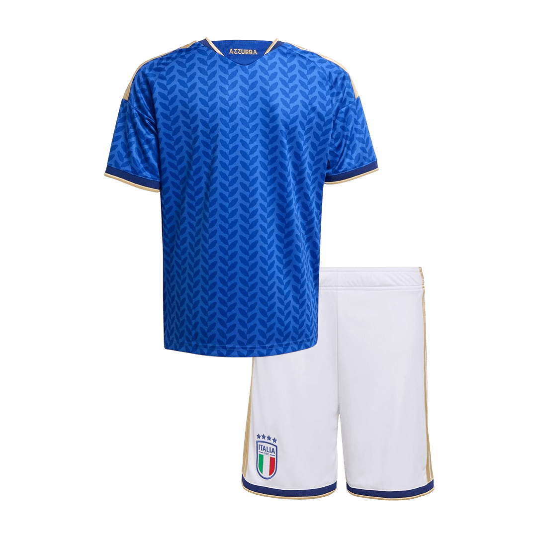 Italie Domicile Maillot Kit 2025/26 Junior Bleu