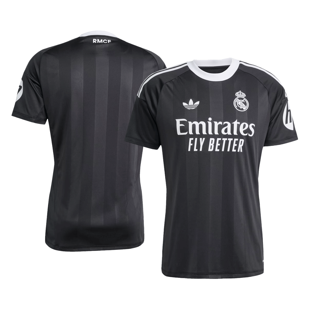 Real Madrid Gardien Maillot 2025/26 Noir Grande Taille