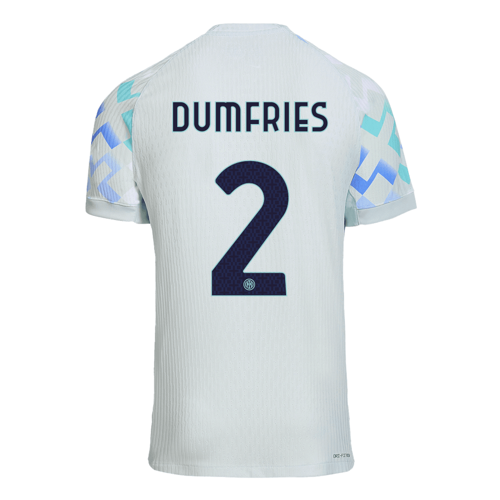 DUMFRIES #2 Inter Milan Extérieur Maillot 2025/26 Bleu Authentique
