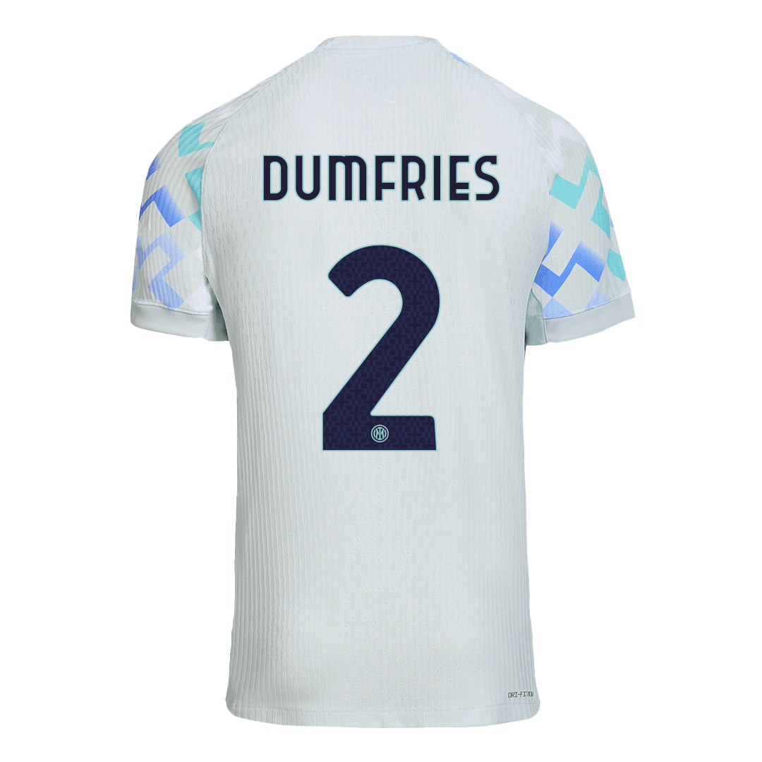 DUMFRIES #2 Inter Milan Extérieur Maillot 2025/26 Bleu Authentique