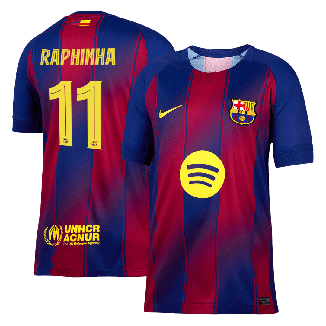 RAPHINHA #11 Barcelone Domicile Maillot 2025/26 - UCL