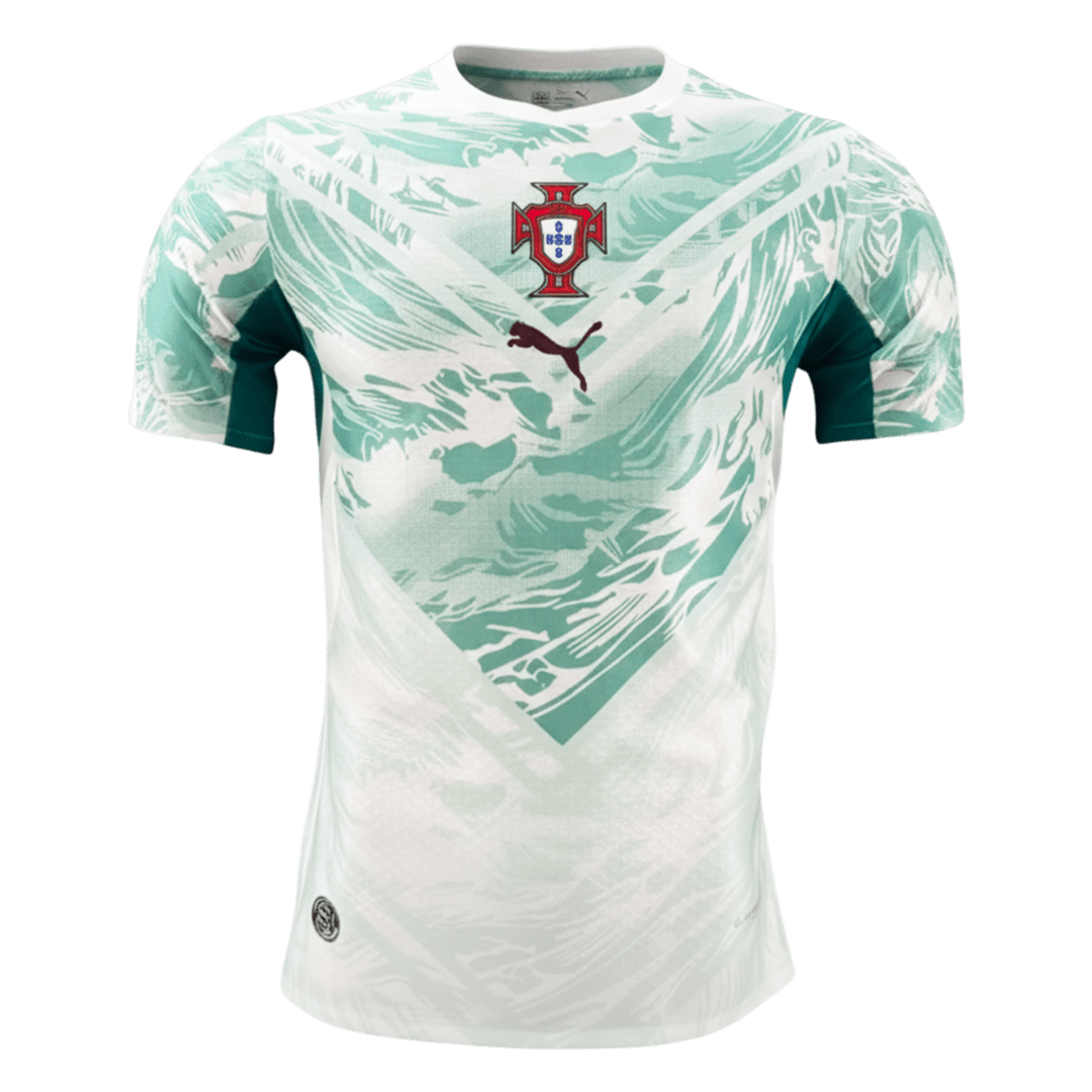 Portugal Extérieur Maillot Coupe du Monde 2026 White&Green Joueur