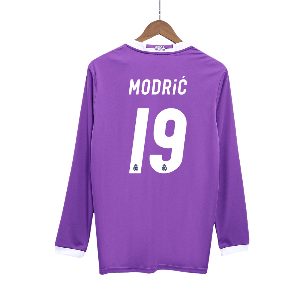 MODRIĆ #19 Retro Real Madrid Extérieur Maillot Manches Longues 2016/17