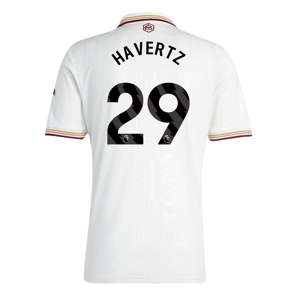 HAVERTZ #29 Arsenal Third Maillot 2025/26 Blanc