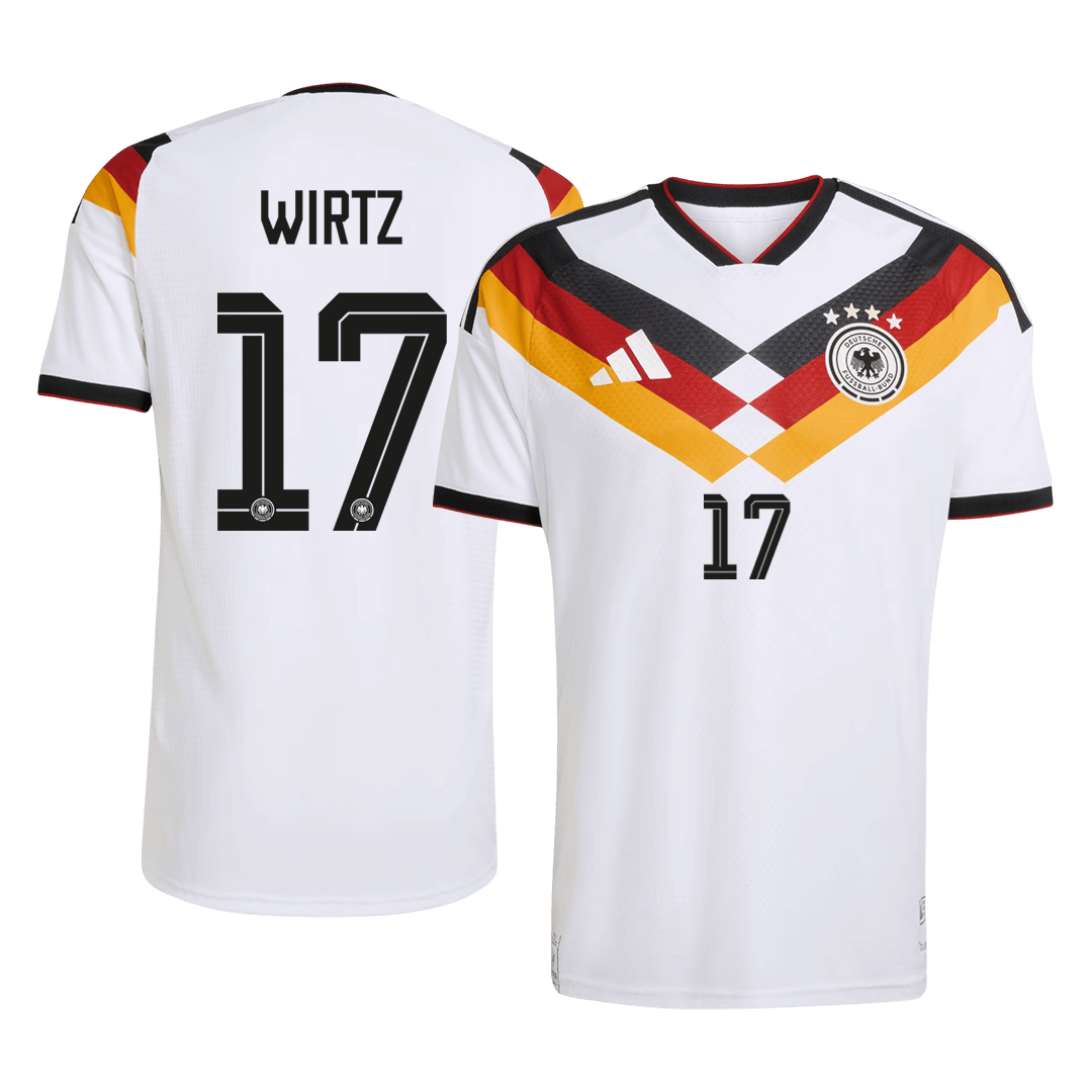 WIRTZ #17 Allemagne Domicile Maillot Coupe du Monde 2026 Blanc Joueur