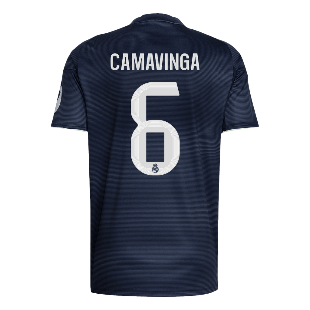 CAMAVINGA #6 Real Madrid Extérieur Maillot 2025/26 Bleu marine