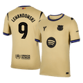 LEWANDOWSKI #9 Barcelone Extérieur Maillot 2025/26 Jaune - UCL