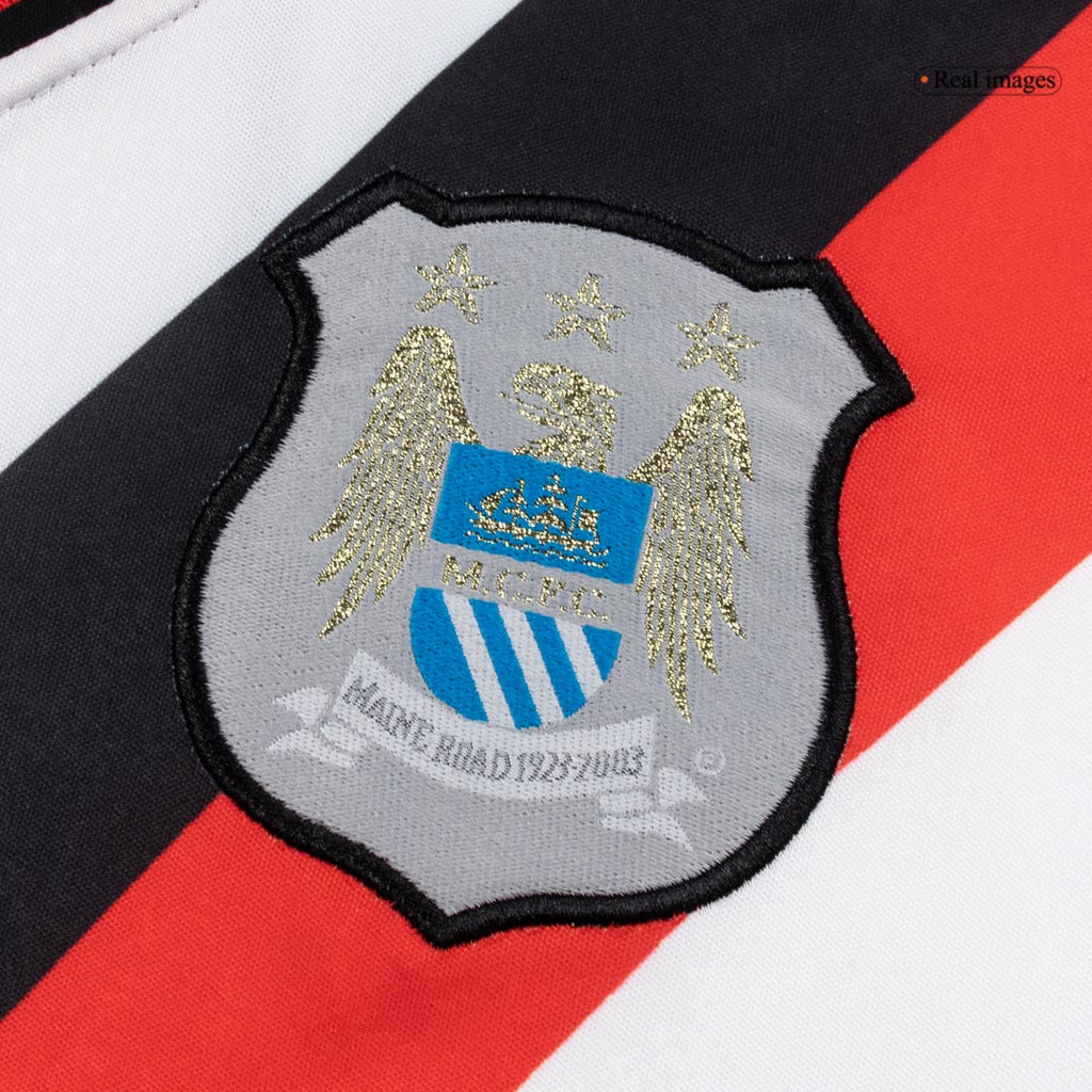 Retro Manchester City Extérieur Maillot 2002/03 Blanc