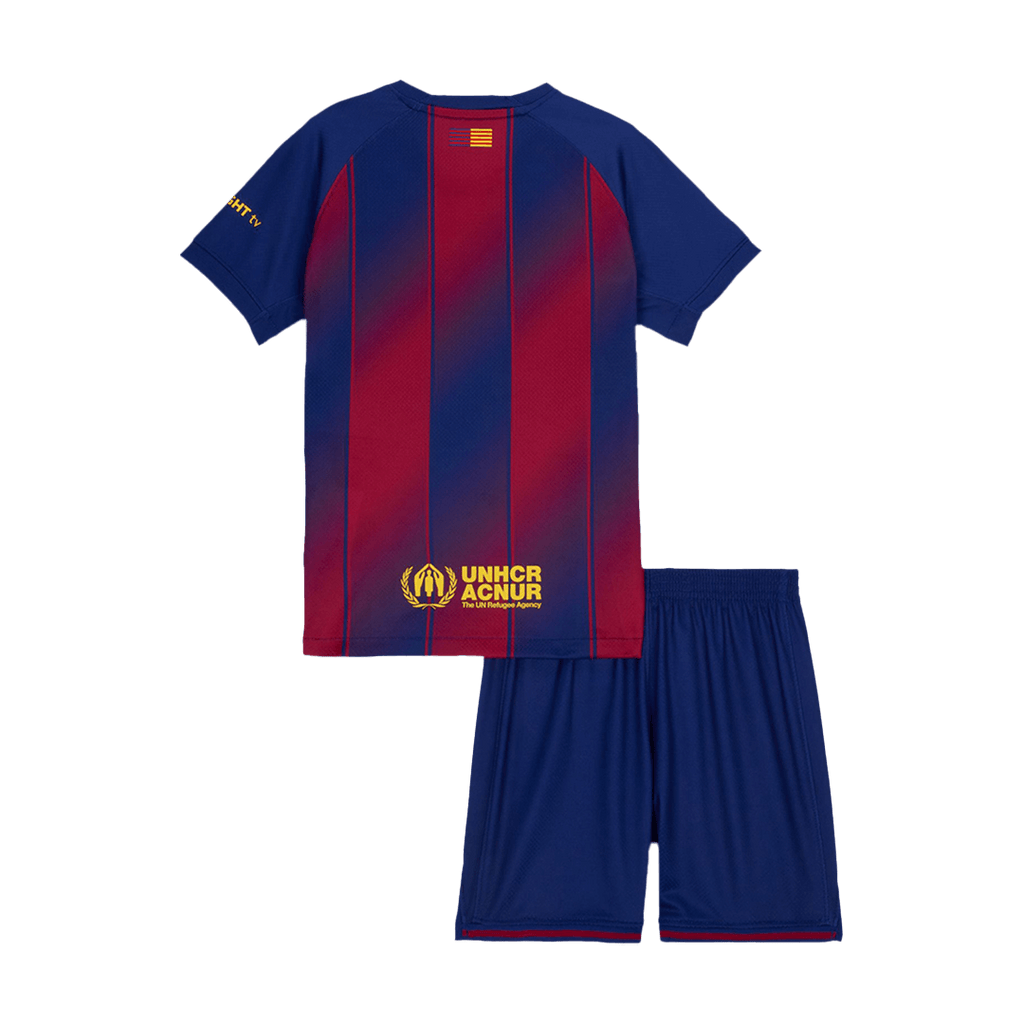 Barcelone Domicile Maillot Kit 2025/26 Enfant