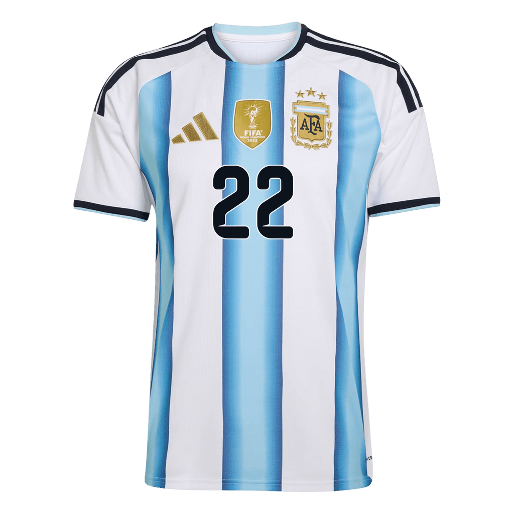 L.MARTÍNEZ #22 Argentine Domicile Maillot Coupe du Monde 2026 Blue&White