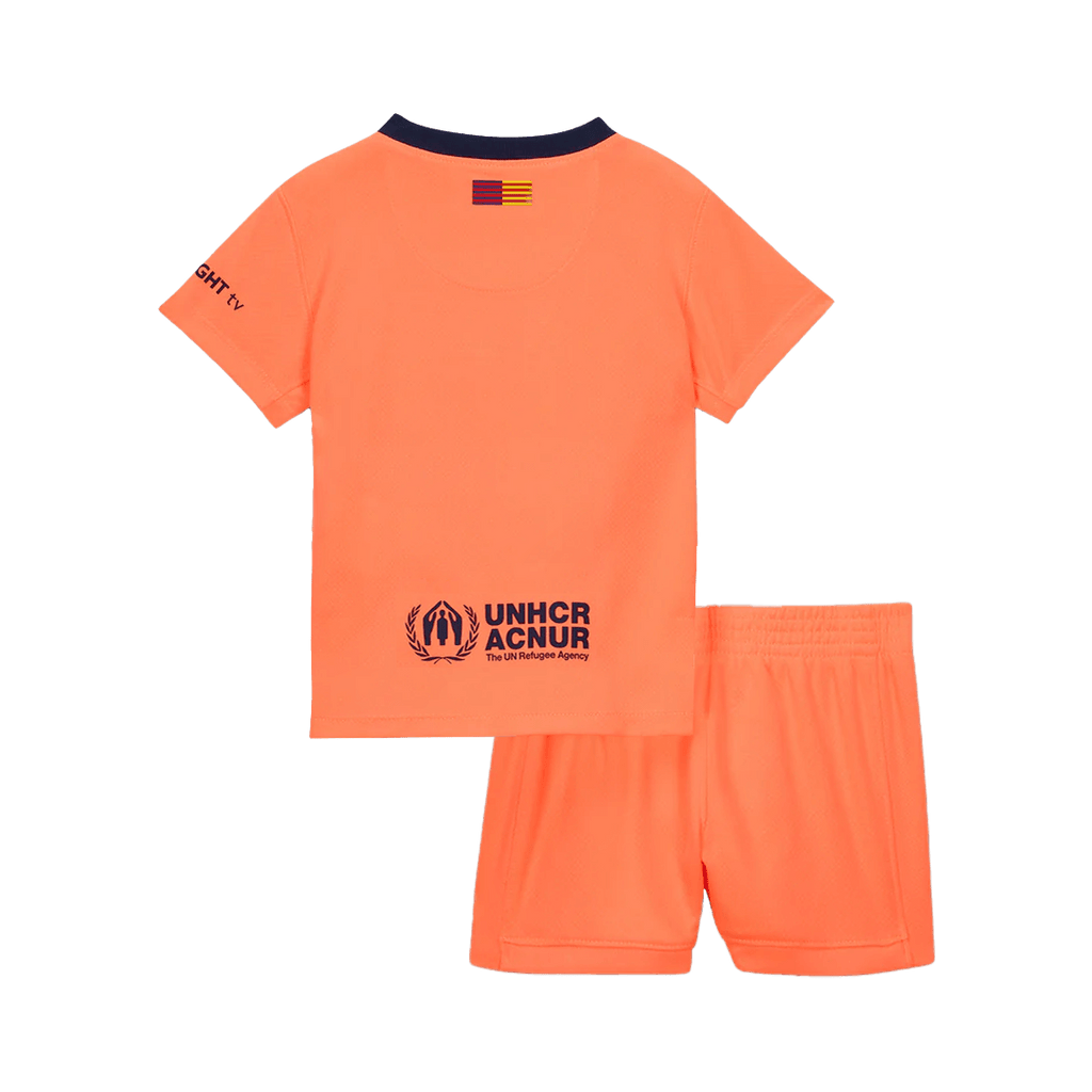 Barcelone Third Maillot Kit 2025/26 Enfant Orange