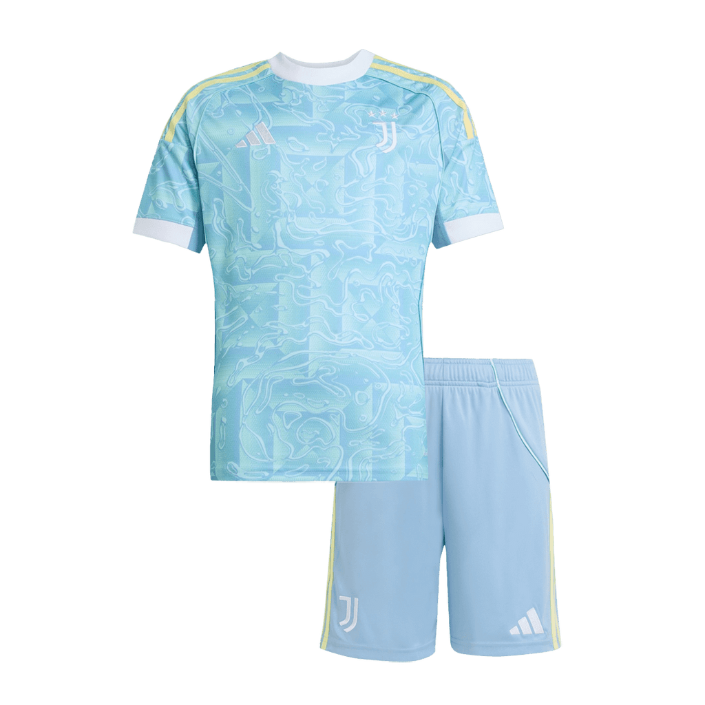 Juventus Extérieur Maillot Kit 2025/26 Junior Bleu