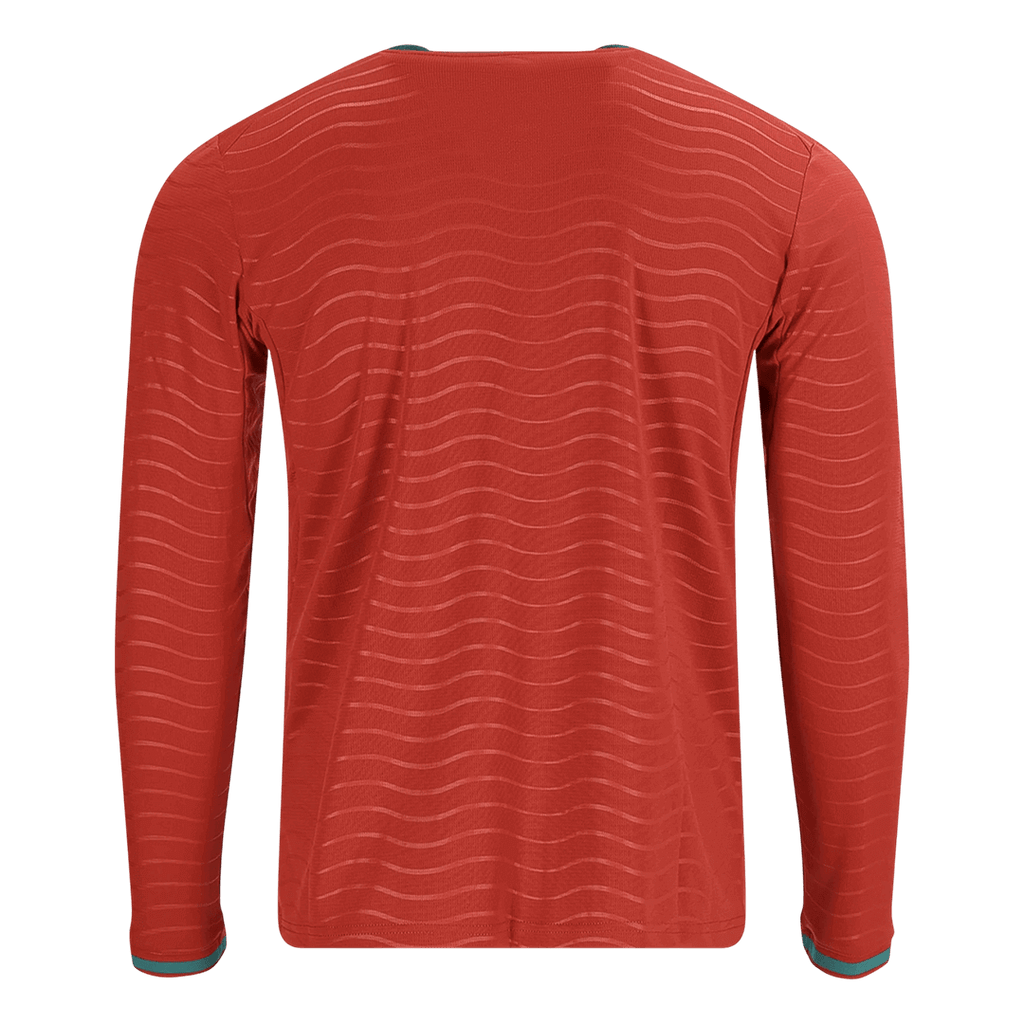 Portugal Domicile Maillot Manches Longues - Coupe du Monde 2026 Rouge