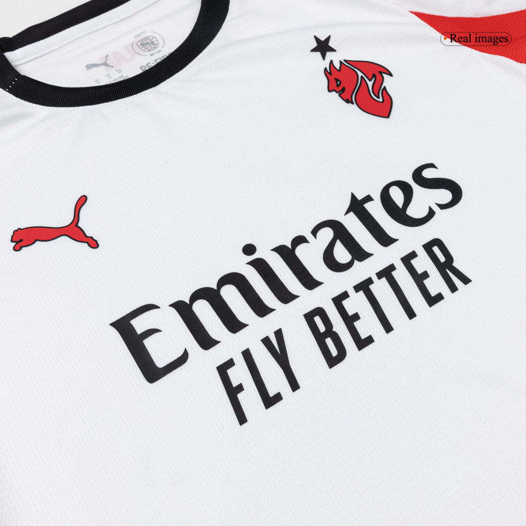 AC Milan Extérieur Maillot Kit 2025/26 Enfant Blanc