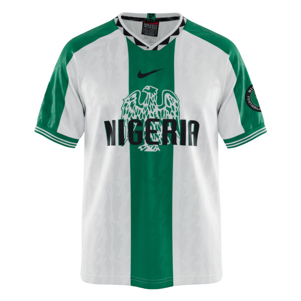 Retro Nigeria Extérieur Maillot 1996 Green&White