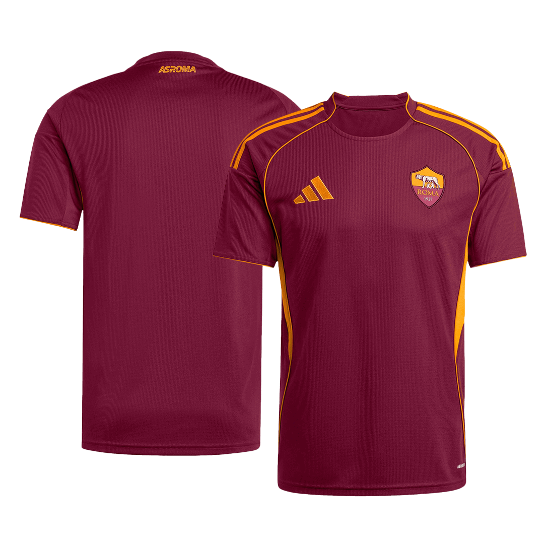 Roma Domicile Maillot Kit Adulte 2025/26 Rouge