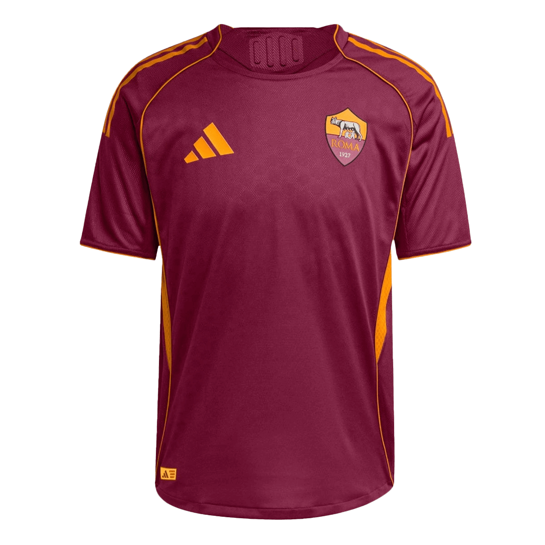 Roma Domicile Maillot 2025/26 Rouge Authentique