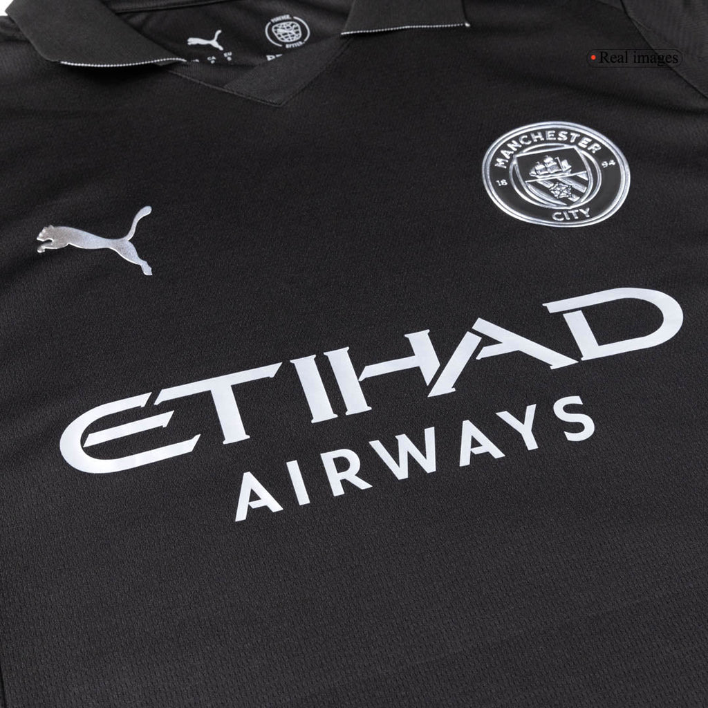 REIJNDERS #4 Manchester City Extérieur Maillot 2025/26 Noir