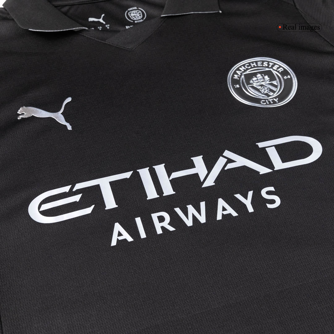 REIJNDERS #4 Manchester City Extérieur Maillot 2025/26 Noir