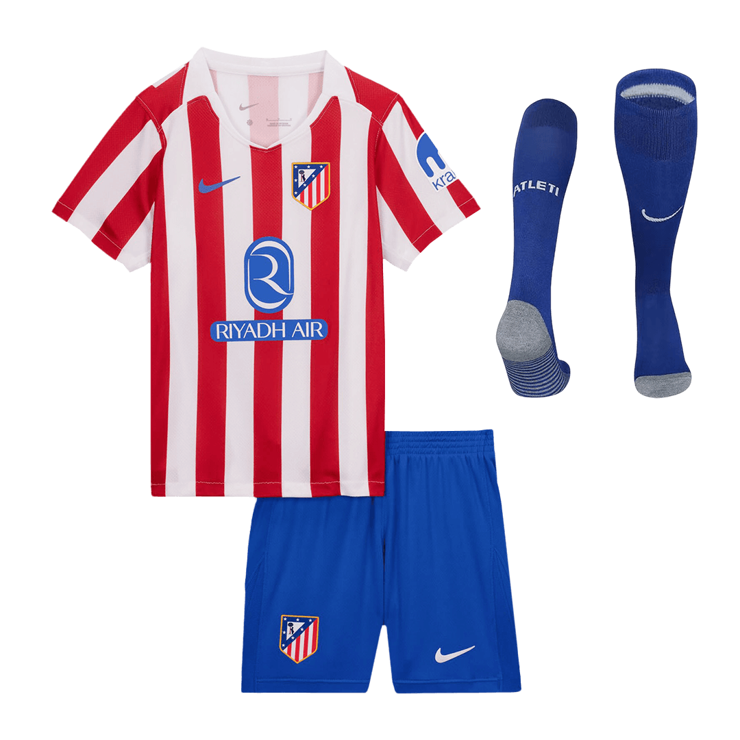 Atlético Domicile Maillot Kit 2025/26 Enfant Red&White