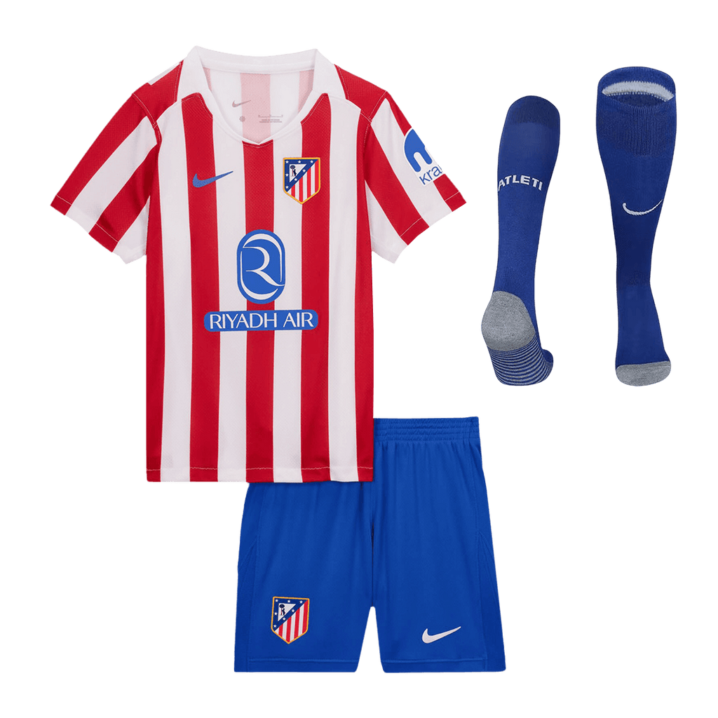 Atlético Domicile Maillot Kit 2025/26 Junior Red&White