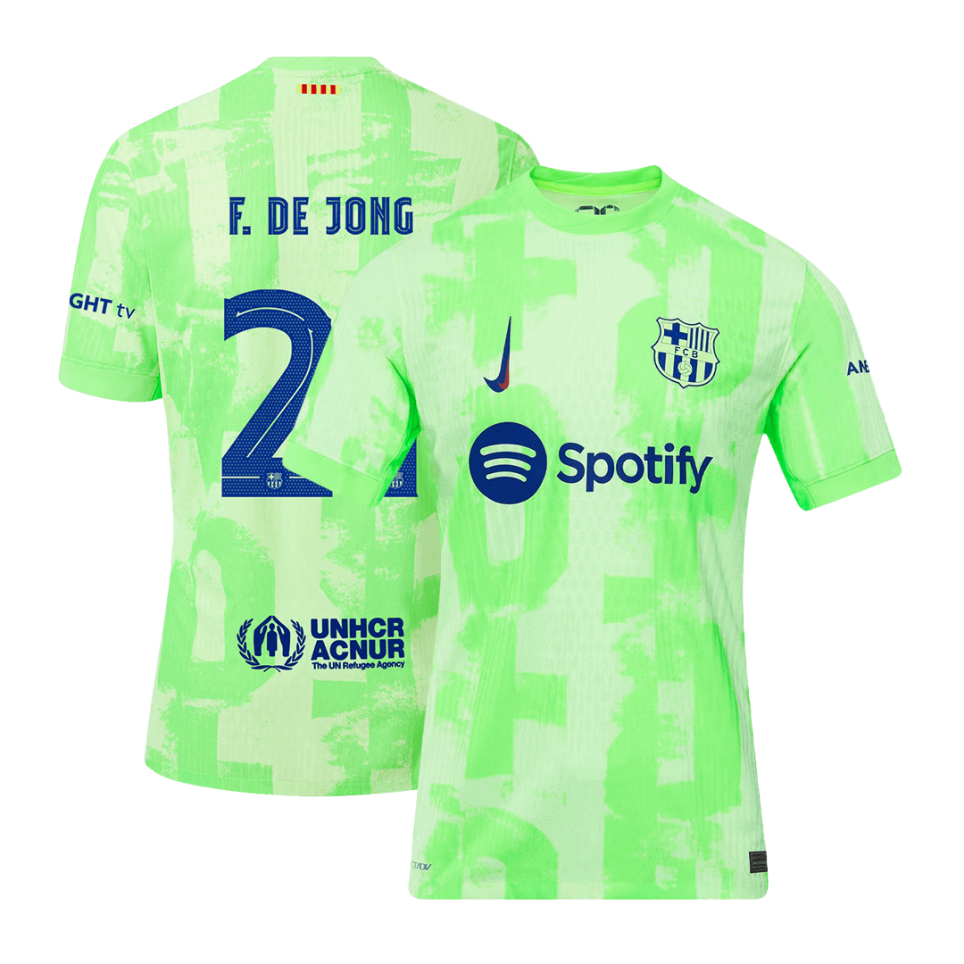 F.DE JONG #21 Barcelone Third Maillot 2024/25 Authentique - UCL