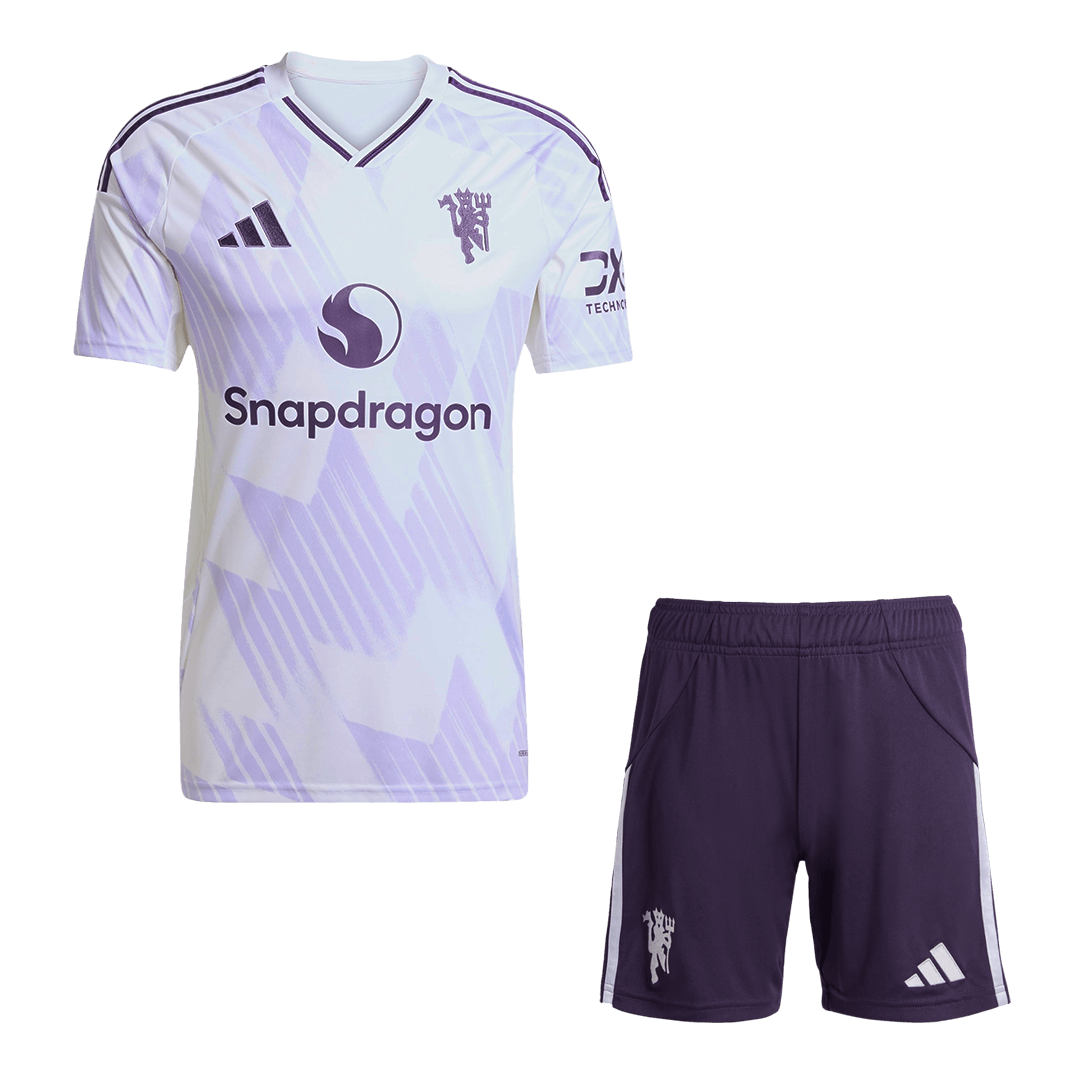 Manchester United Extérieur Maillot Kit 2025/26 Blanc
