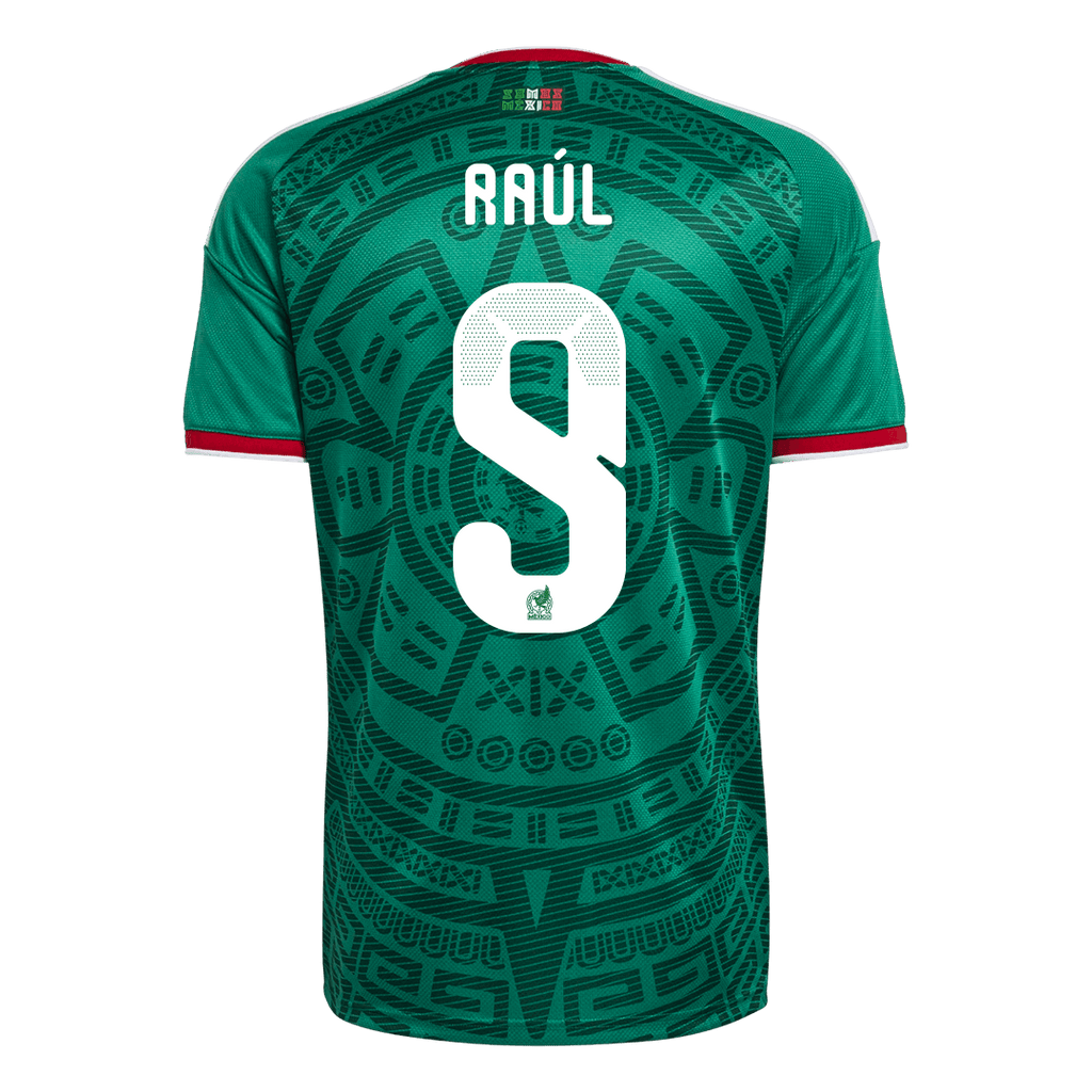 Raúl #9 Mexique Domicile Maillot - Coupe du Monde 2026 Vert