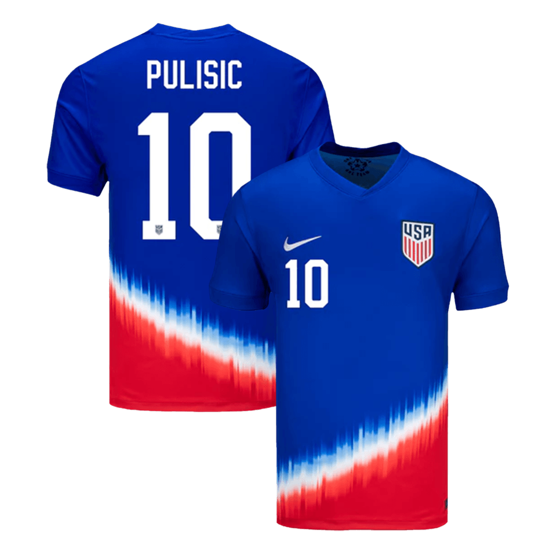 PULISIC #10 États-Unis Extérieur Maillot 2024 Bleu