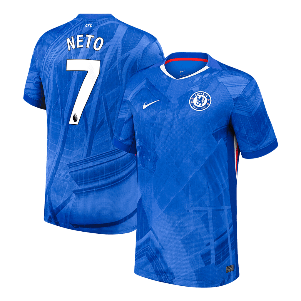 NETO #7 Chelsea Domicile Maillot 2025/26 Bleu - Super