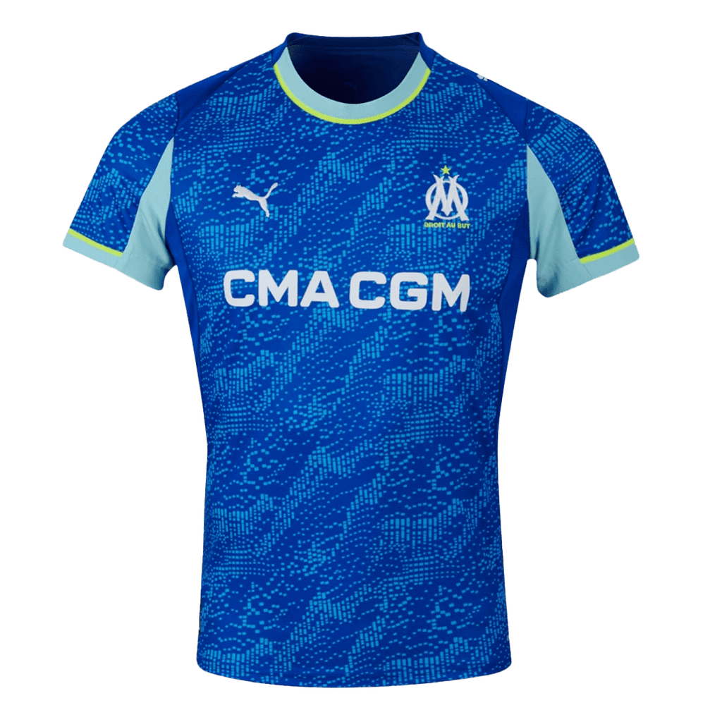 Olympique de Marseille Third Maillot 2025/26 Bleu Grande Taille