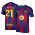 F.DE JONG #21 Barcelone Domicile Maillot 2025/26 Authentique