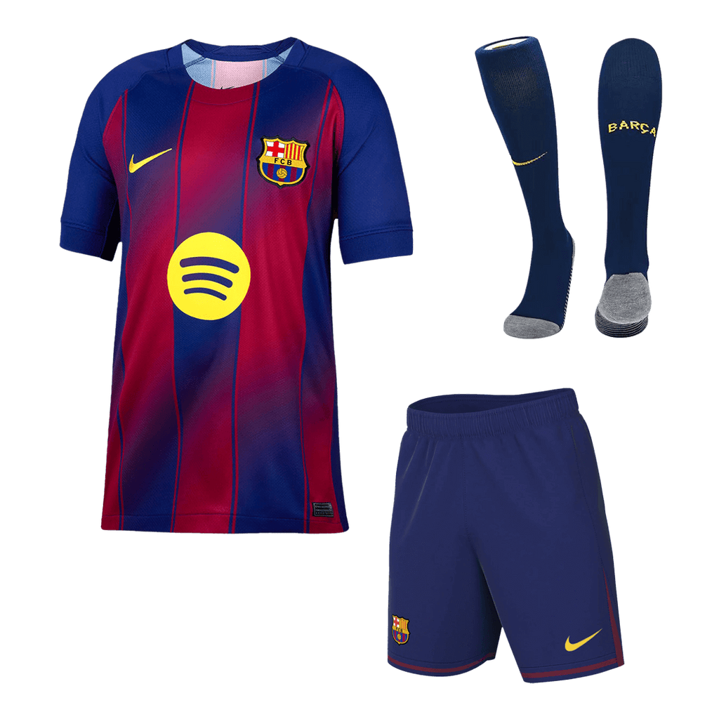 Barcelone Domicile Maillot Kit 2025/26 Rouge et Bleu