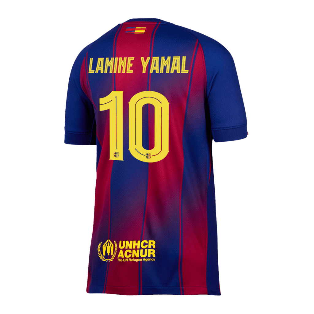 LAMINE YAMAL #10 Barcelone Domicile Maillot 2025/26 - UCL
