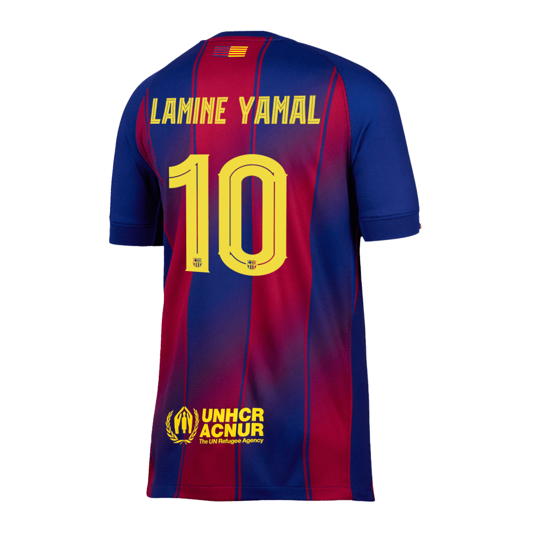 LAMINE YAMAL #10 Barcelone Domicile Maillot 2025/26 - UCL
