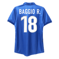 Retro BAGGIO R. #18 Italie Domicile Maillot 1998