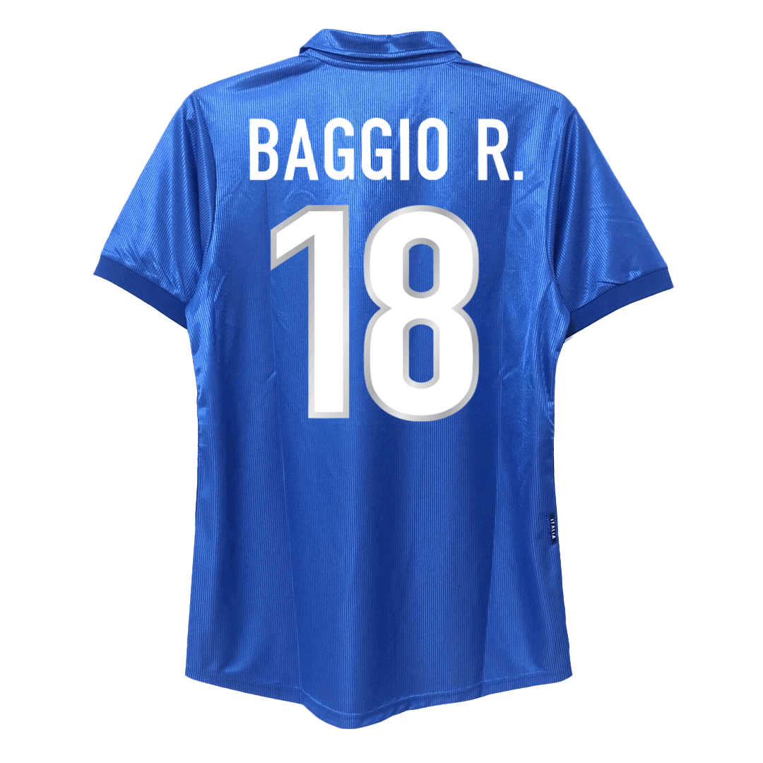 Retro BAGGIO R. #18 Italie Domicile Maillot 1998