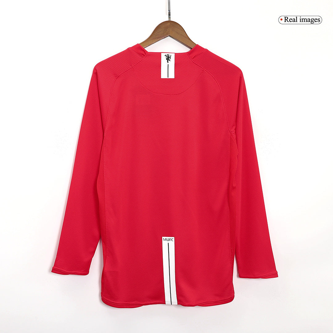 Retro Manchester United Domicile Maillot Manches Longues 2007/08 - UCL Final