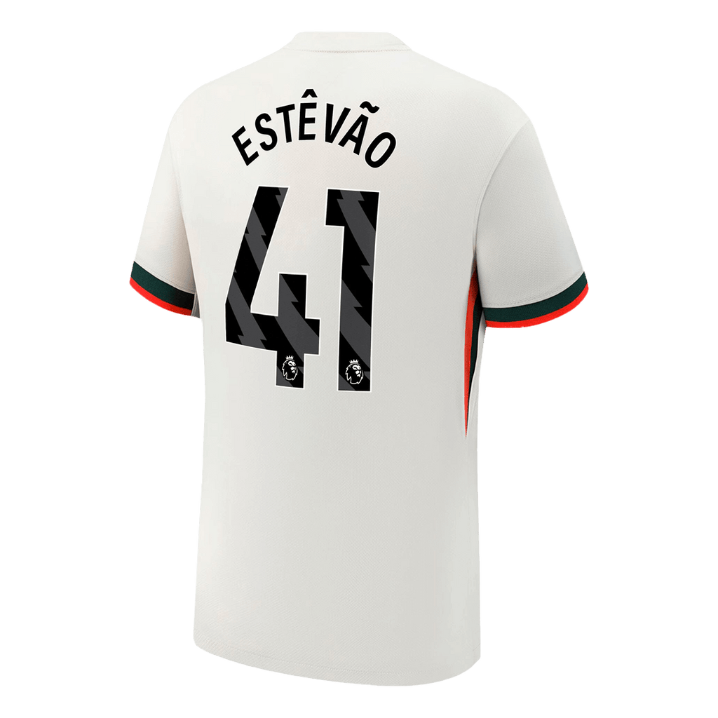 ESTÊVÃO #41 Chelsea Extérieur Maillot 2025/26 Blanc