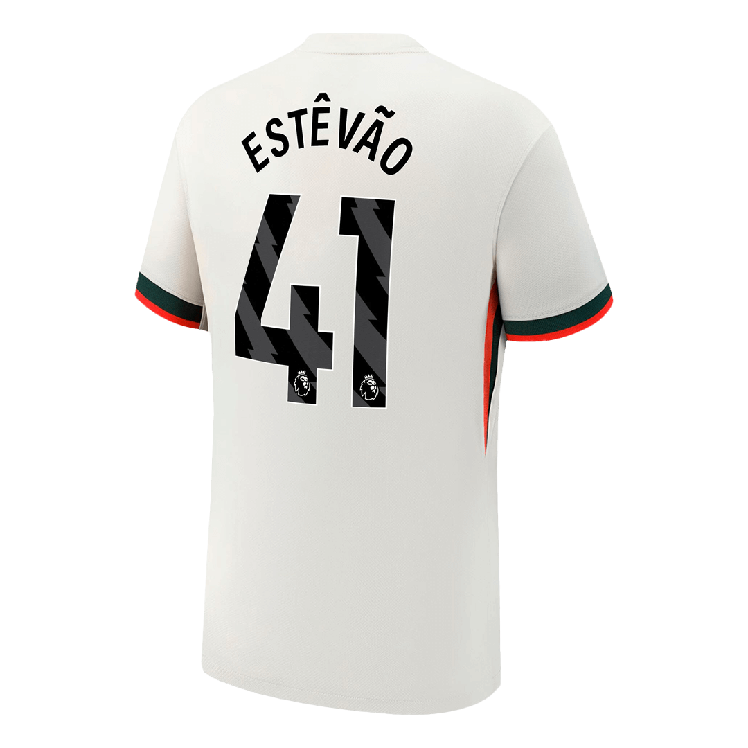 ESTÊVÃO #41 Chelsea Extérieur Maillot 2025/26 Blanc