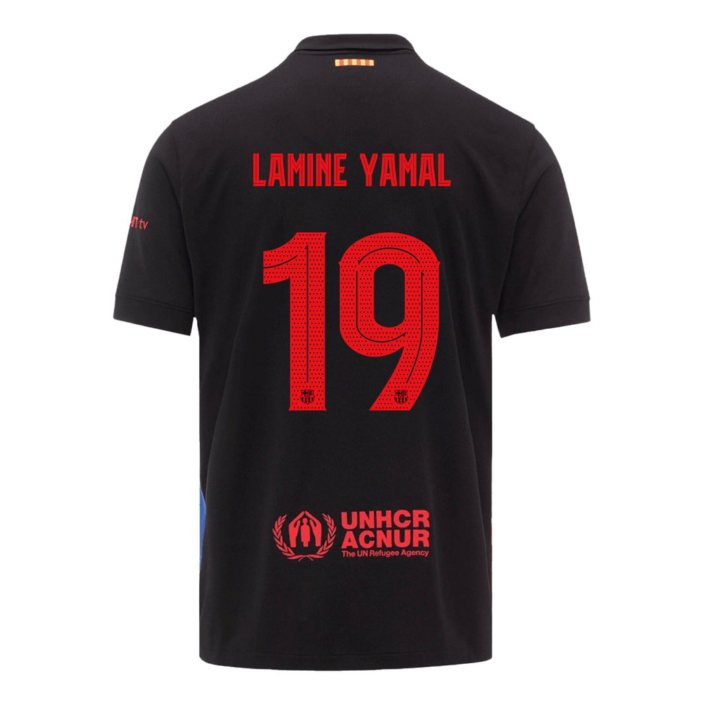 LAMINE YAMAL #19 Barcelone Extérieur Maillot 2024/25 - UCL