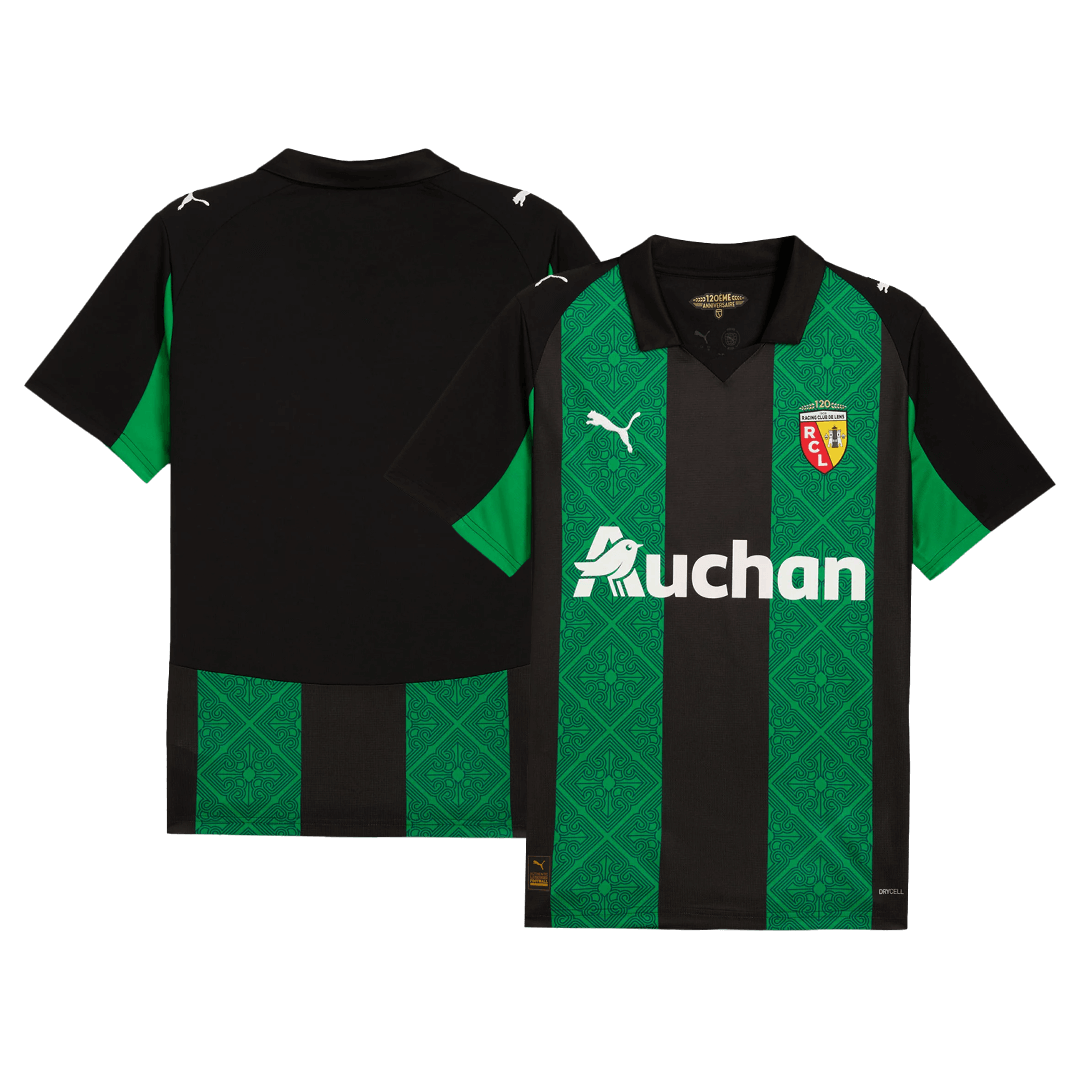 RC Lens Extérieur Maillot 2025/26 Green&Black