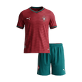 Portugal Domicile Maillot Kit Coupe du Monde 2026 Junior Rouge