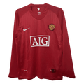 Retro Manchester United Domicile Maillot Manches Longues 2007/08