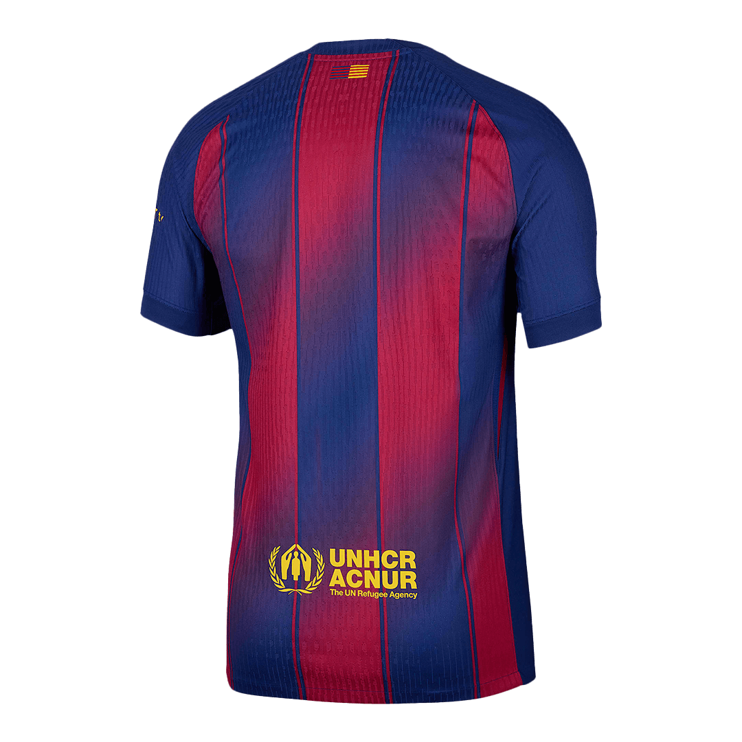 Barcelone Domicile Maillot 2025/26 Rouge et Bleu Joueur