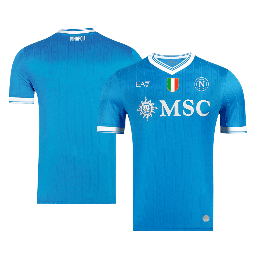 Naples Domicile Maillot 2025/26 Bleu Authentique