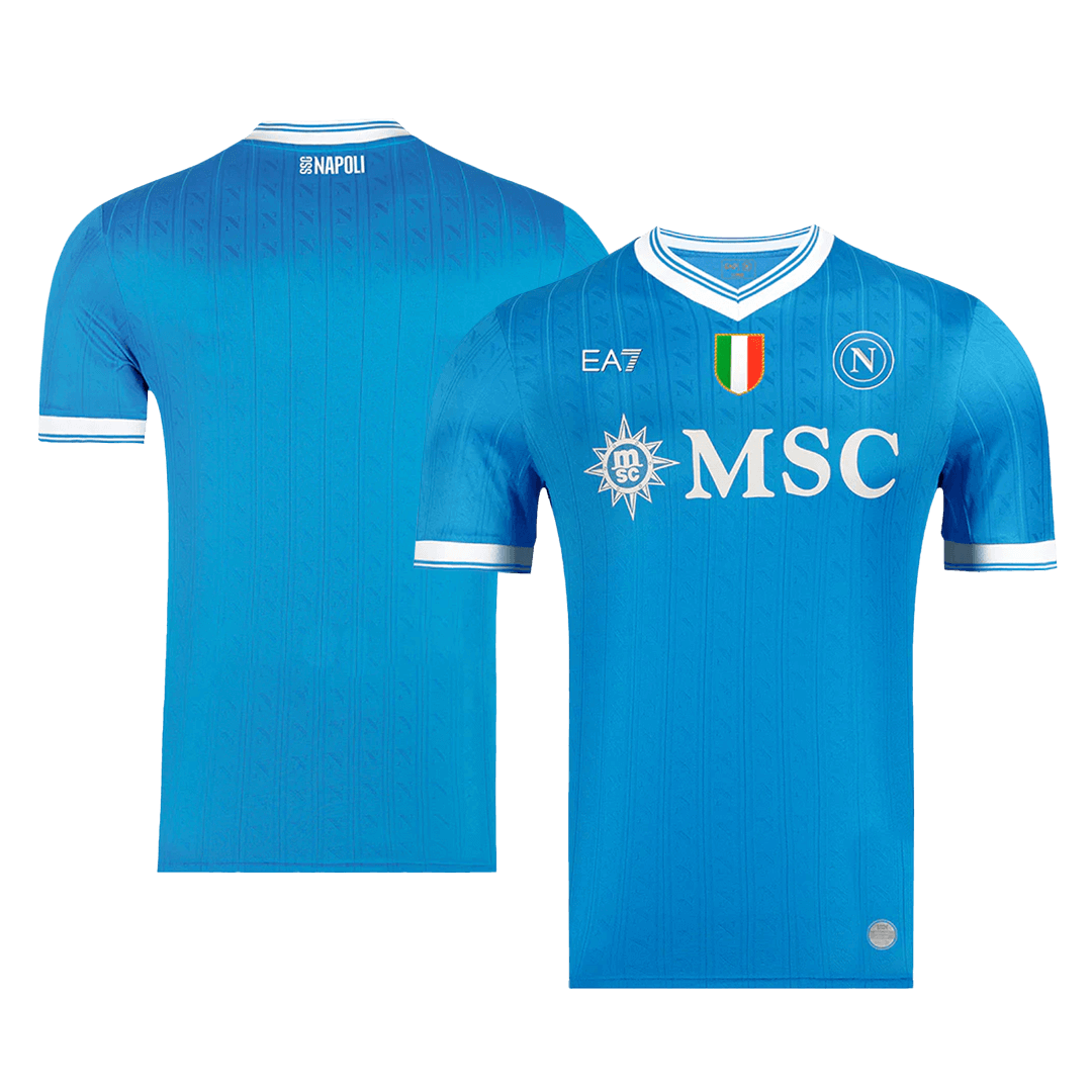 Naples Domicile Maillot 2025/26 Bleu Authentique